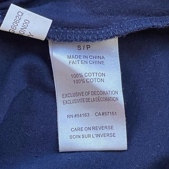 Women's G-III 4Her by Carl Banks Navy New England Patriots T-Shirt • SM • NWOT - Picture 9 of 9